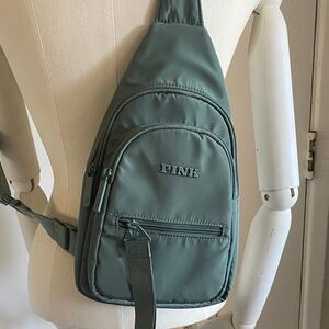 PINK Victoria's Secret Olive Green Sling Bag
